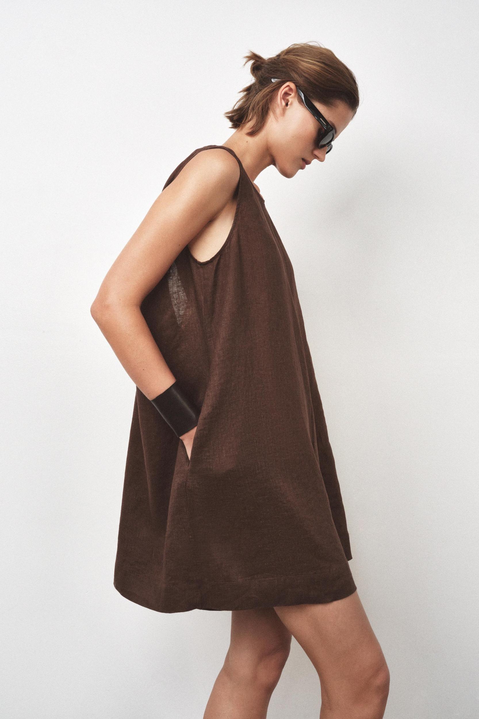 100% LINEN JUMPSUIT ZW COLLECTION Product Image