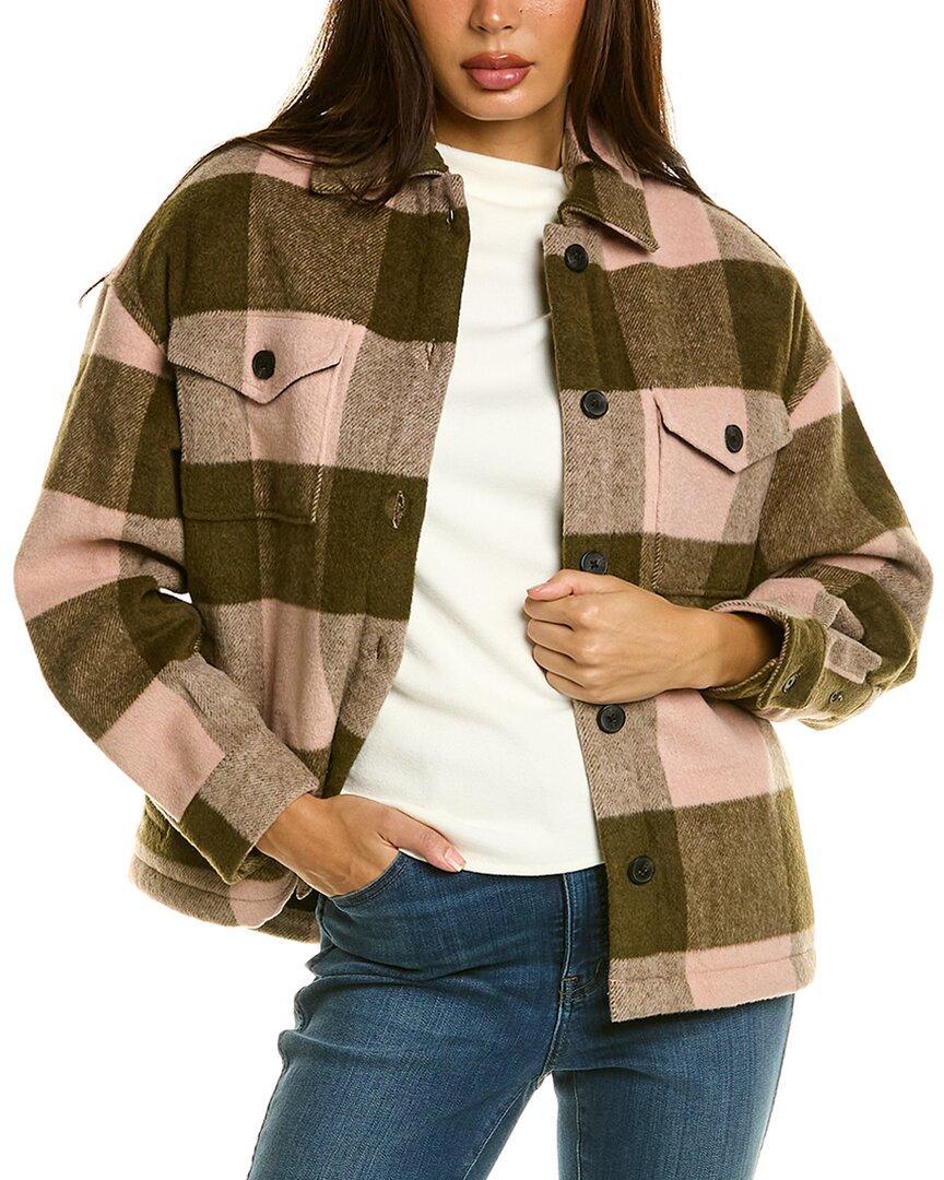 Luella Check Wool-blend Jacket In Brown Product Image