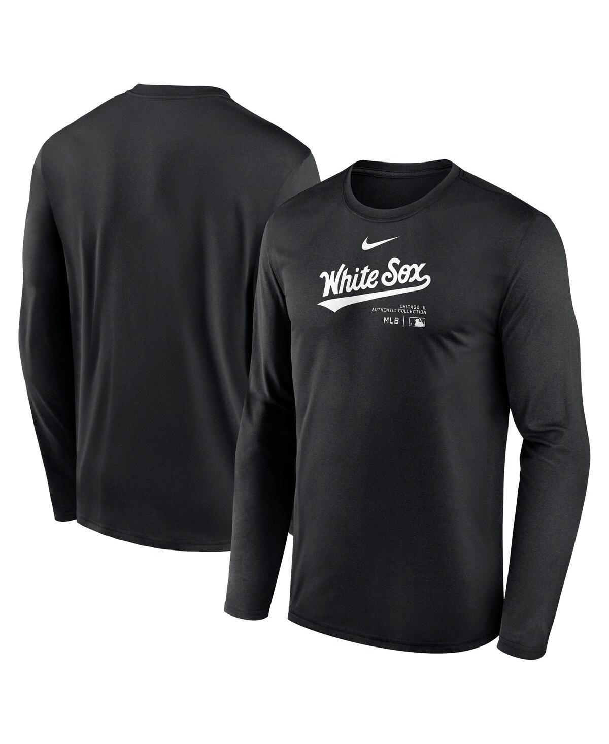 Chicago White Sox Authentic Collection Practice Nike Mens Dri-FIT MLB Long-Sleeve T-Shirt Product Image