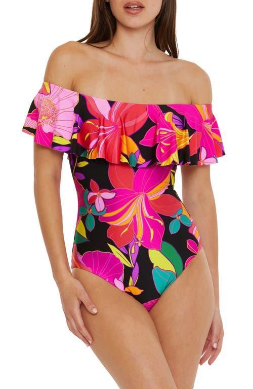 Womens Solar Floral One-Piece Swimsuit Product Image