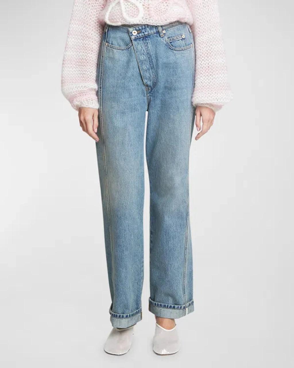 LOEWE Jeans With Chain Detail In Blue Product Image