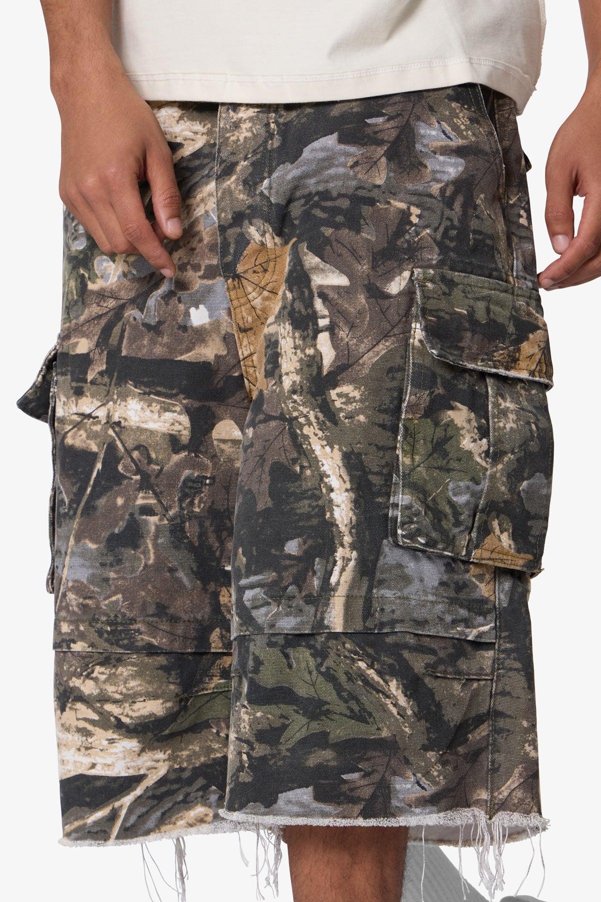 Ultra Baggy Cargo Shorts - Forest Camo Product Image
