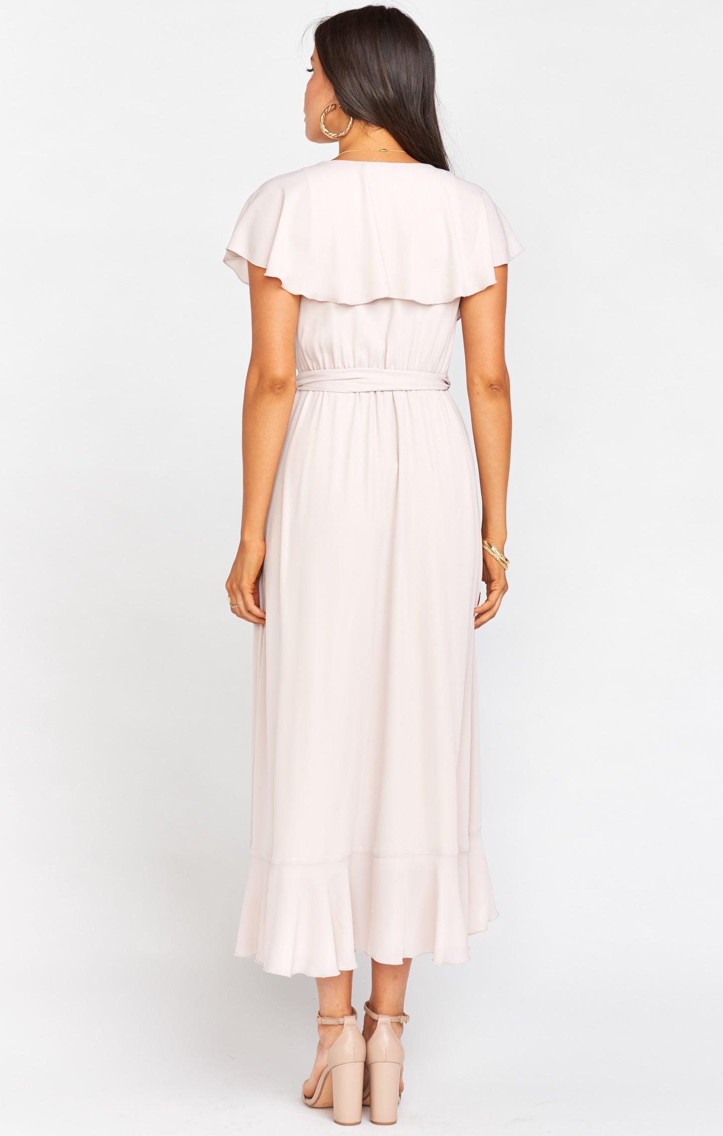 Jess Ruffle Midi Dress ~ Show Me the Ring Crisp Product Image