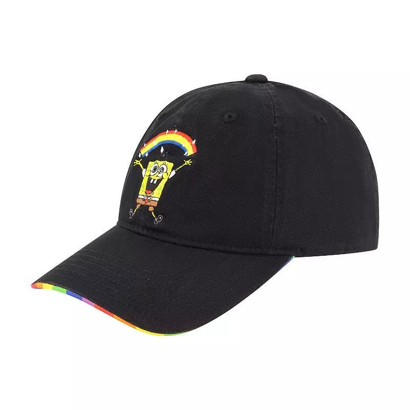 Mens SpongeBob SquarePants Imagination Rainbow Underbrim Print Dad Cap Product Image