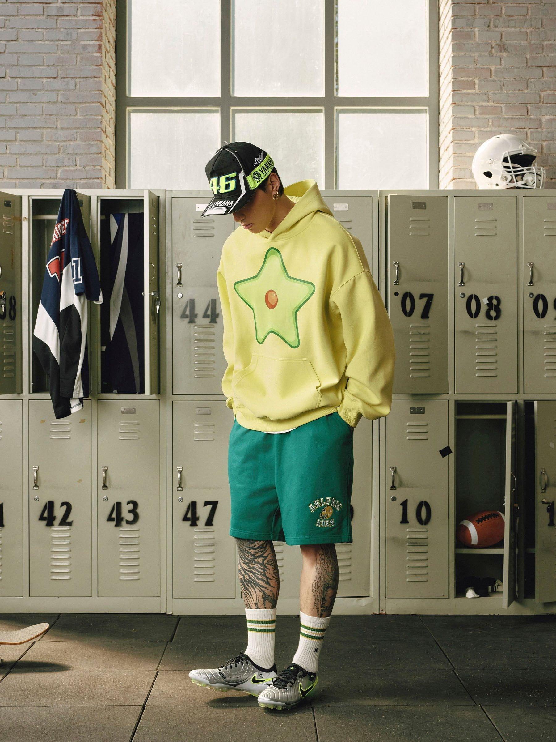 Aelfric Eden Avocado Eden Star Pullover Hoodie Product Image