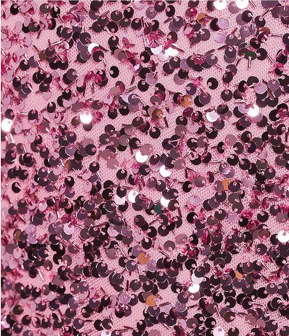 B. Darlin Sequin Embellished Sweetheart Neck Spaghetti Strap Dress Product Image