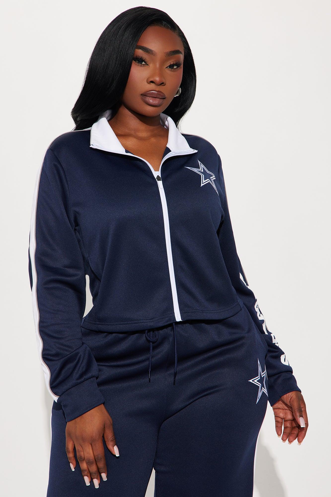 Cowboys Territory Zip Up Jacket - Navy Product Image