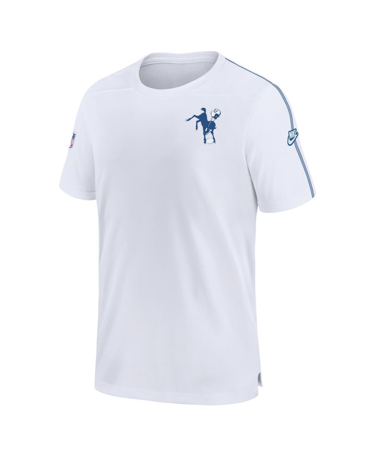 NIKE Men's White Indianapolis Colts Sideline Alternate Logo Coach Performance Top Product Image