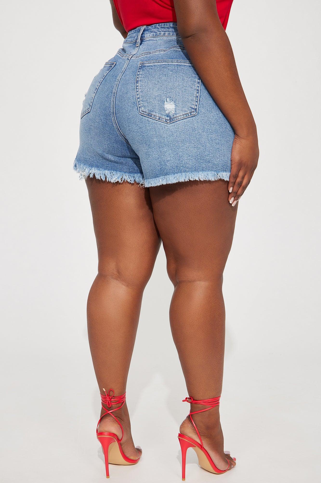 Last Hurrah Denim Shorts - Medium Wash Product Image