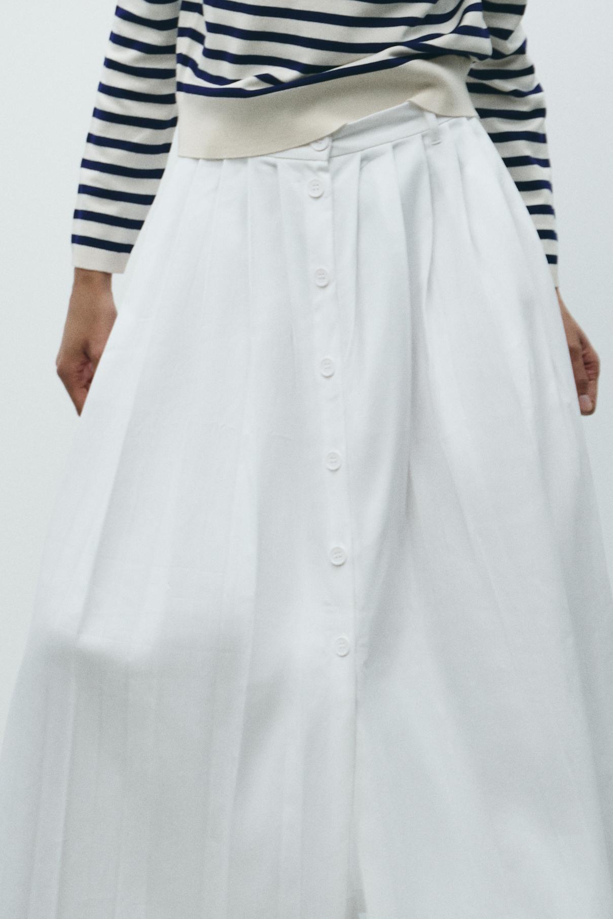PLEATED MIDI SKIRT Product Image