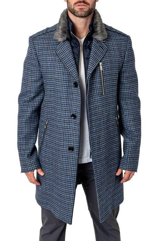 Mens Houndstooth Captain Peacoat Product Image