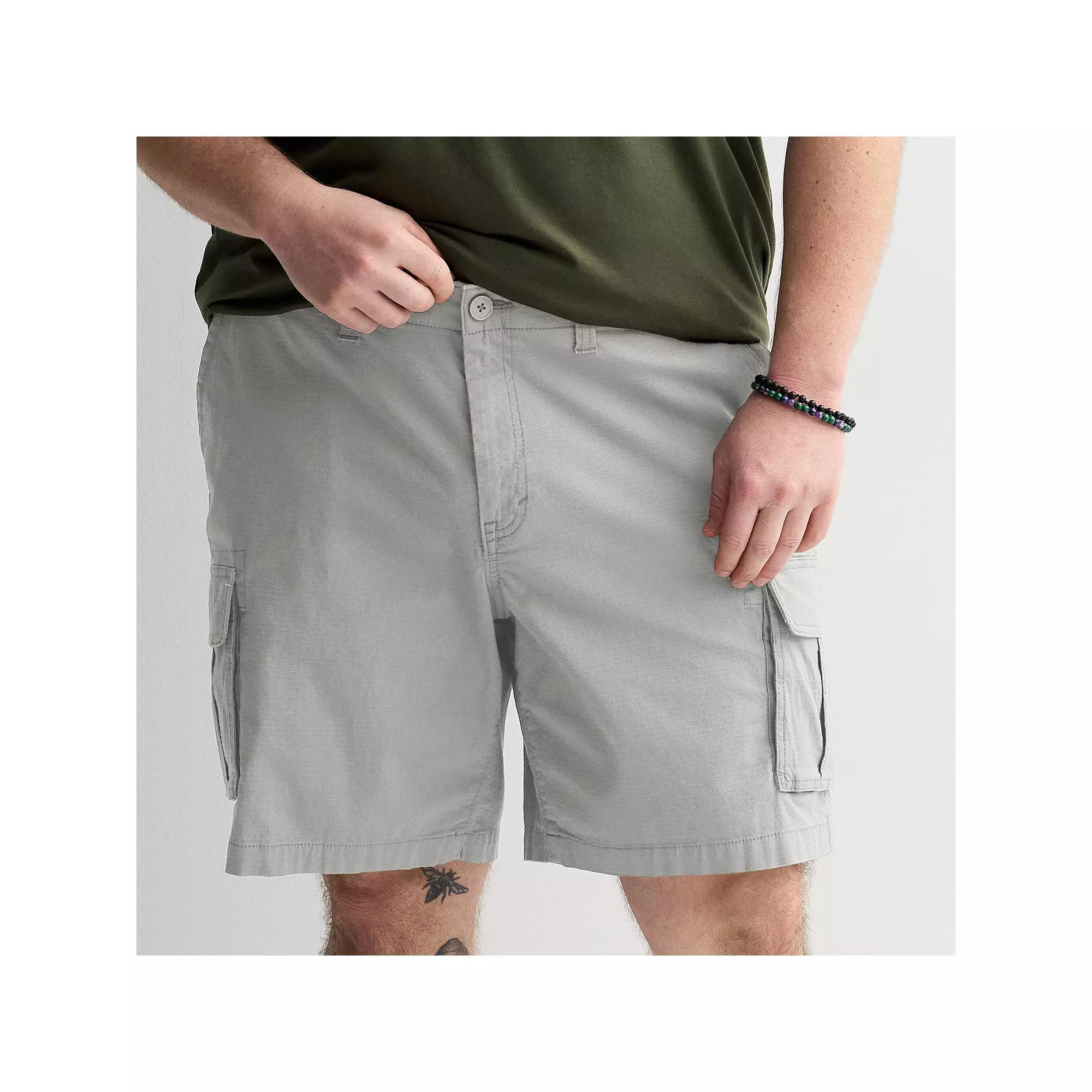 Big & Tall Sonoma Goods For Life® Flexwear Everyday Cargo Shorts, Men's, Size: 52, Iron Ore Product Image