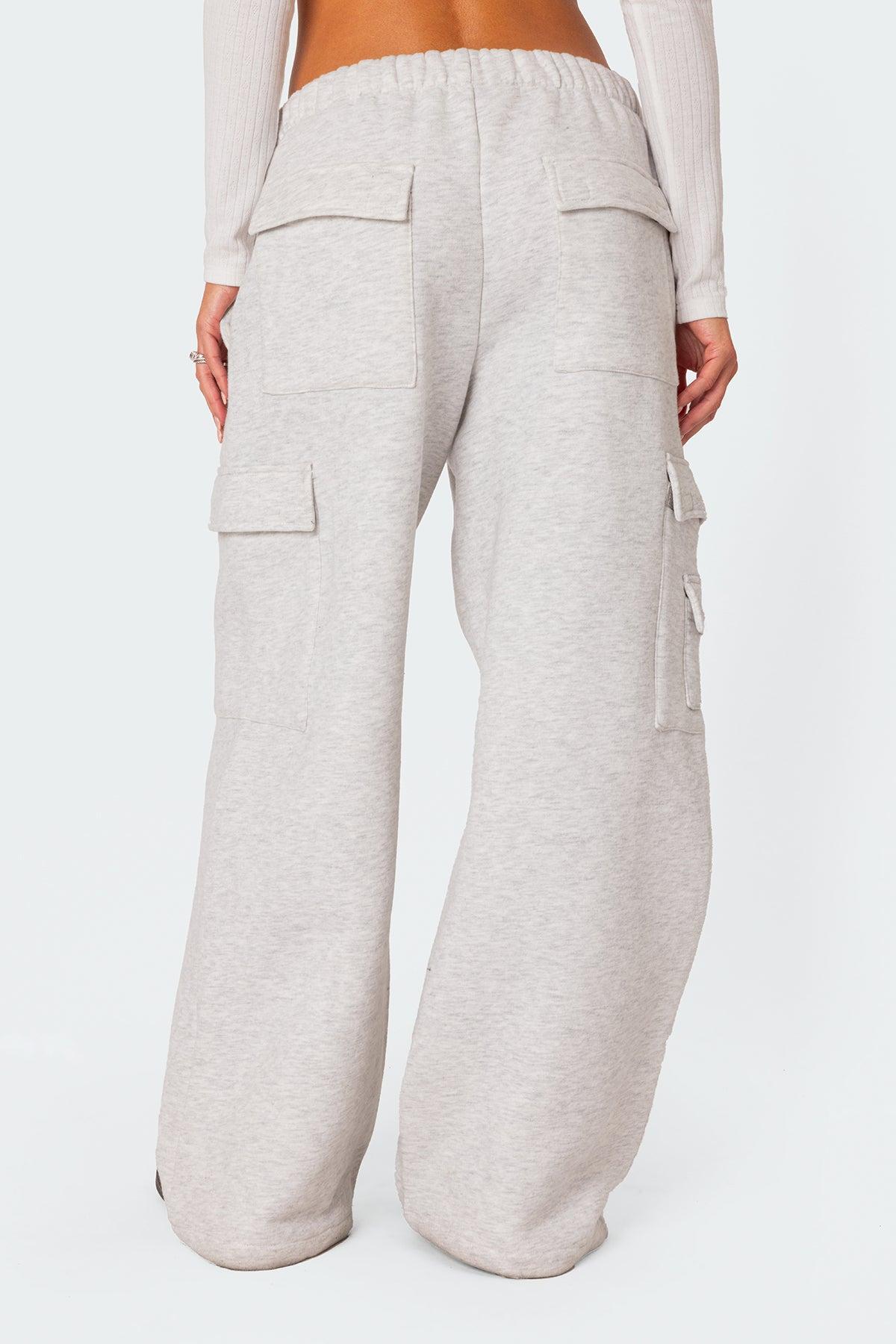 Wide Leg Cargo Sweatpants Product Image