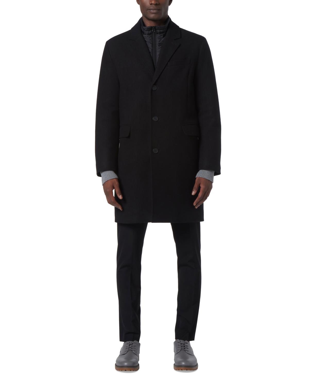 Andrew Marc Sheffield Slim Fit Single Breasted Overcoat Product Image