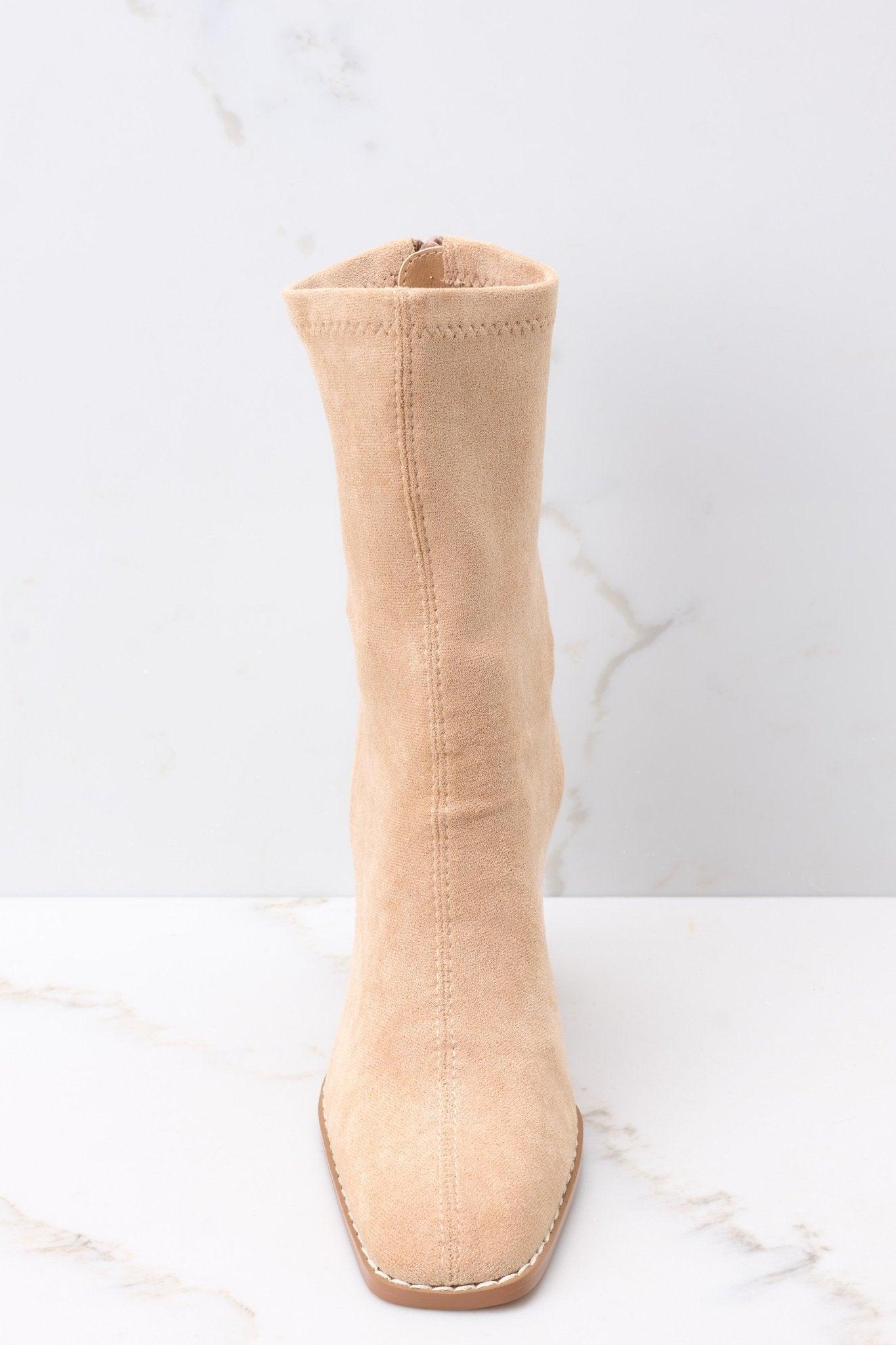 I Mean Love Tan Ankle Boot Product Image