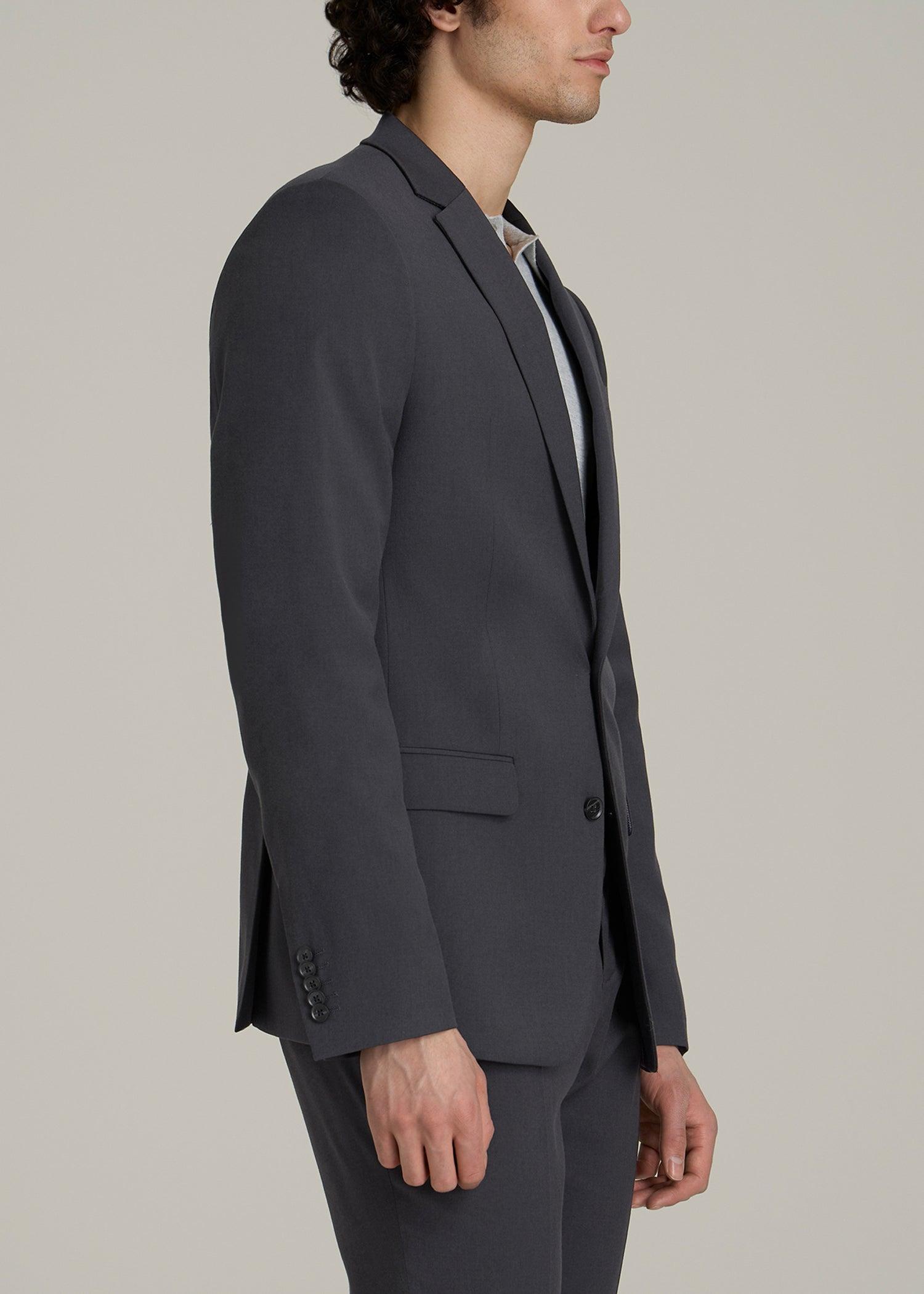 Suit Jacket for Tall Men in Mid Grey Male Product Image