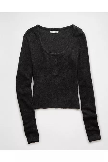 AE Fitted Henley Sweater Women's Product Image