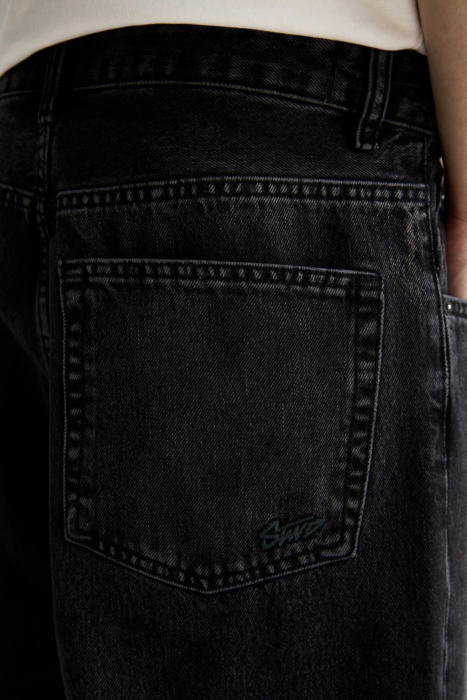 Baggy denim Bermuda shorts Product Image