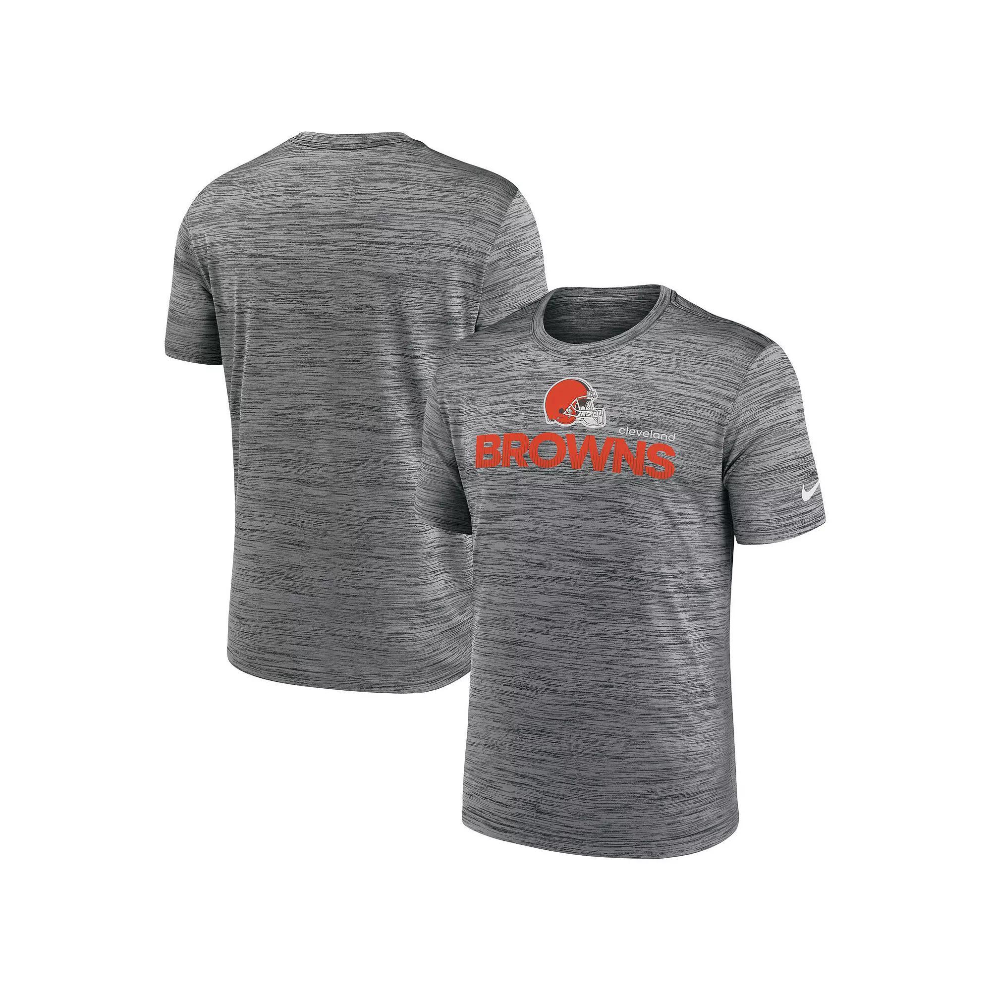 Men's Nike Anthracite Cleveland Browns Blitz Velocity Modern Performance T-Shirt,  Product Image