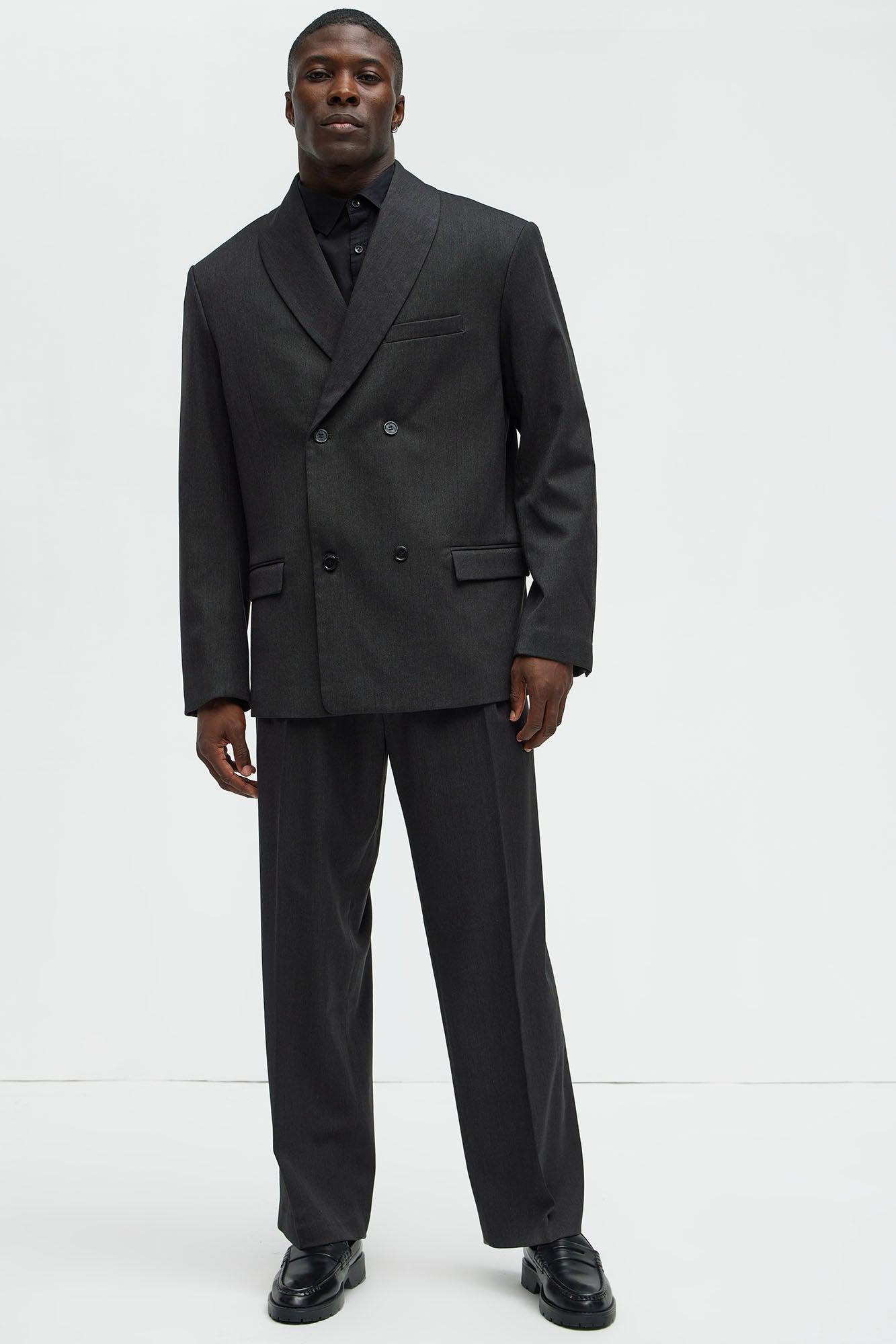 Liam Relaxed Tapered Trousers - Black Product Image