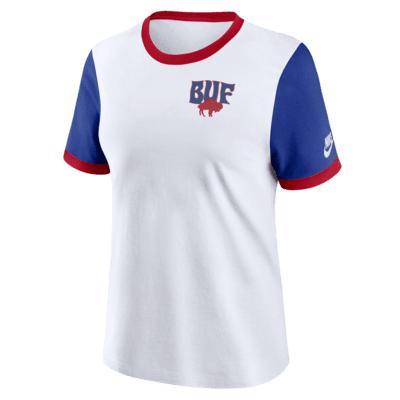 Buffalo Bills Rewind Nike Women's NFL Ringer T-Shirt Product Image