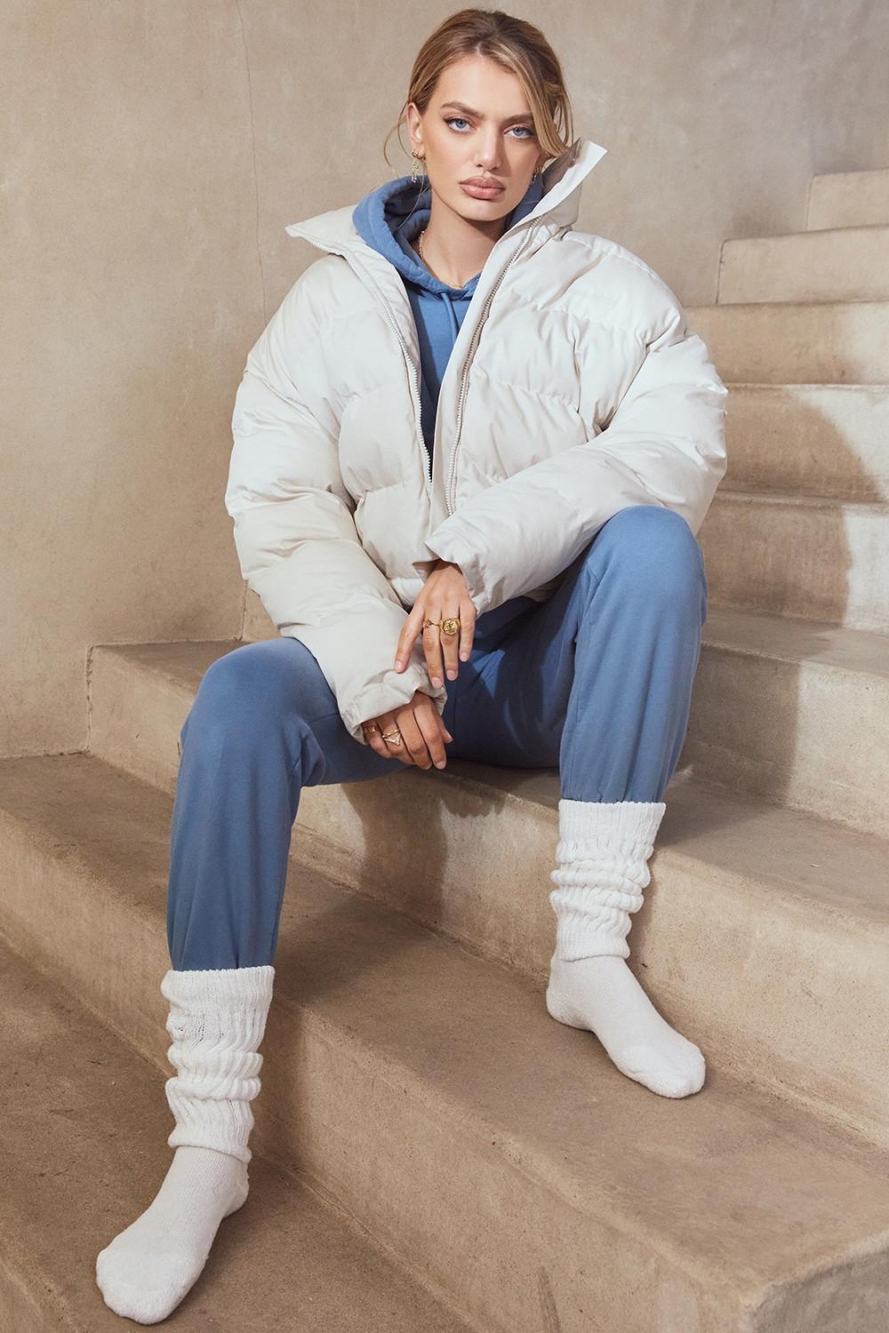 Sky  azure fleece back jogging trouser Product Image