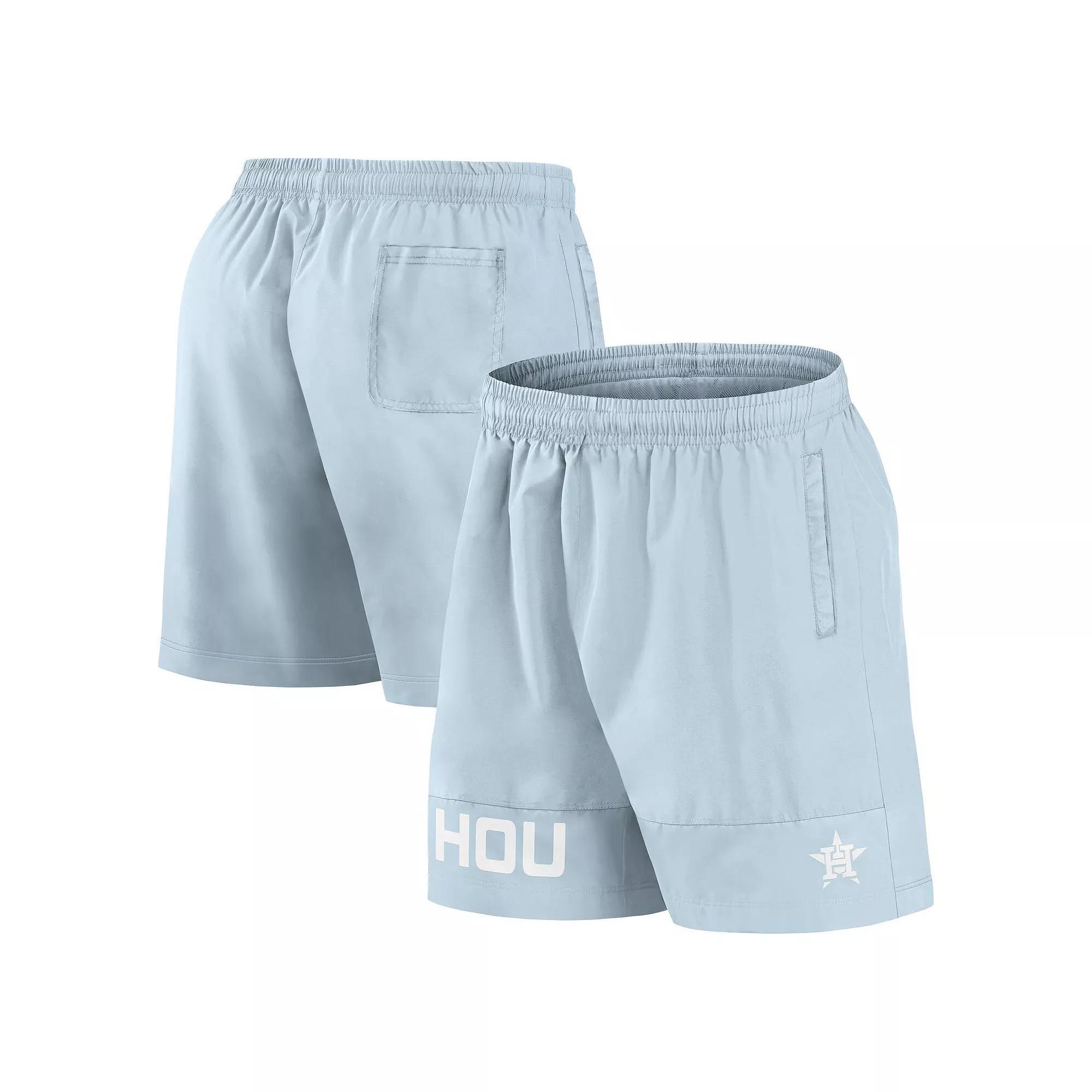 Men's Fanatics Light Blue Los Angeles Dodgers Elements Swim Shorts,  Product Image