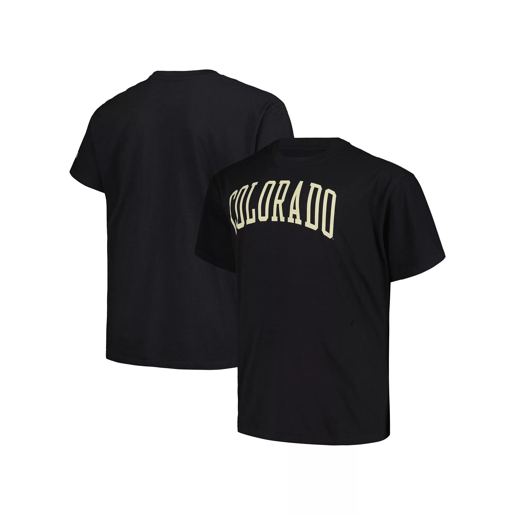 Men's Profile Black Colorado Buffaloes Big & Tall Wordmark T-Shirt,  Product Image