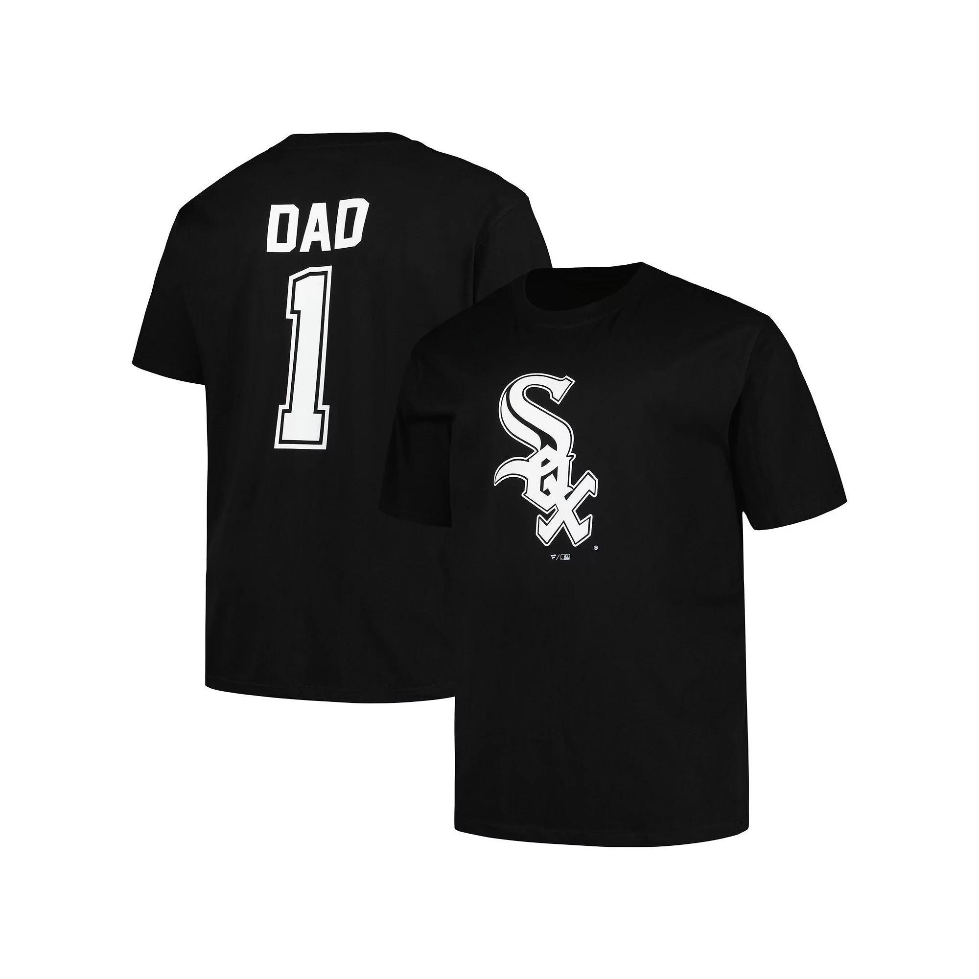 Men's Profile Black Chicago White Sox Big & Tall #1 Dad T-Shirt, Size: 3XB Product Image