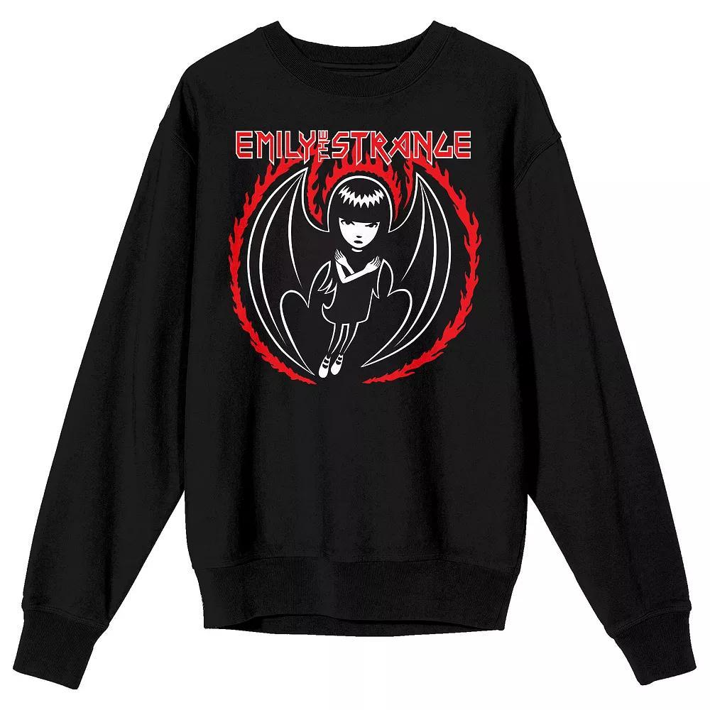 Men's Emily The Strange Character Sweatshirt, Size: Medium, Black Product Image