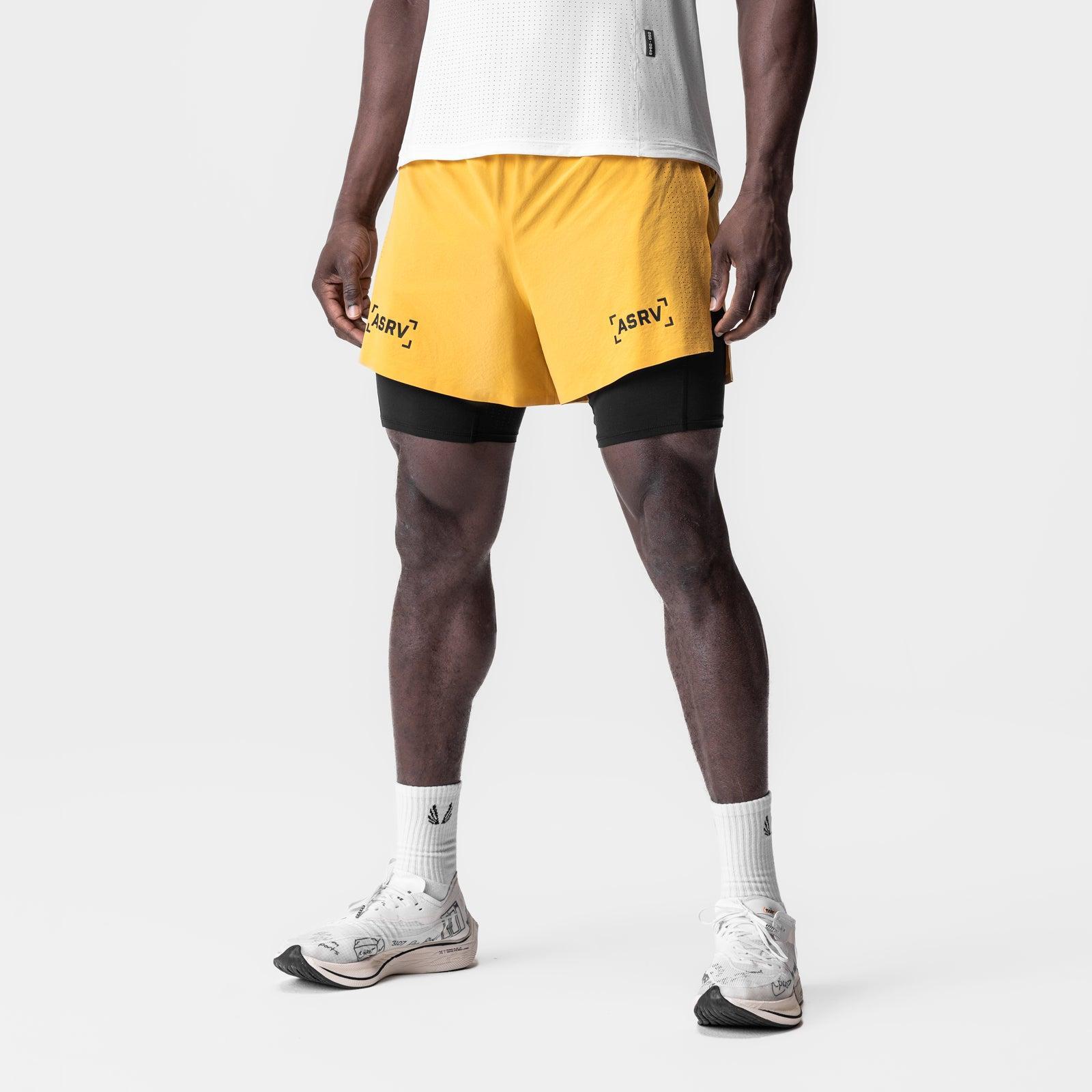 0951. Aerotex™ 4" High Split Liner Short - Amber Male Product Image