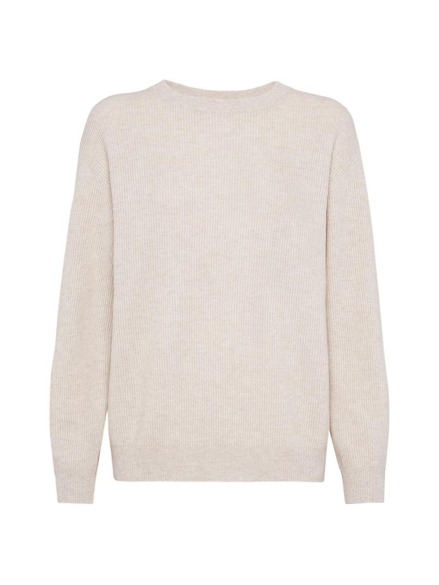 Womens Cashmere English Rib Sweater Product Image