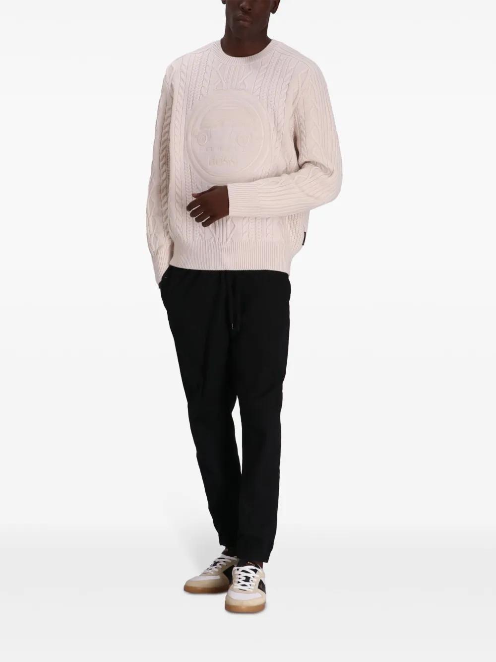 HUGO BOSS Porsche X Boss Jumper In Neutrals Product Image