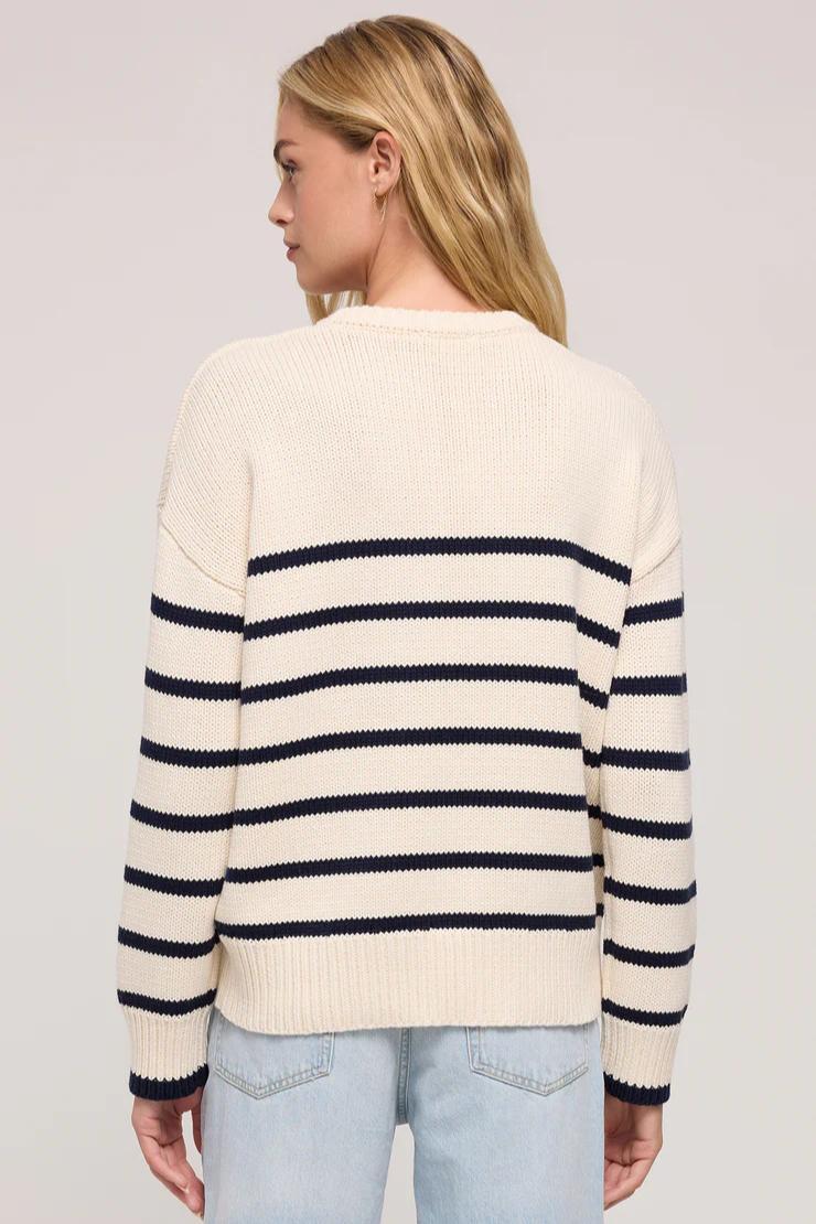 Boyfriend Stripe Sweater Product Image
