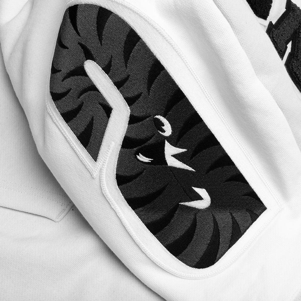 Shark Full Zip Hoodie #1 - Gray Male Product Image