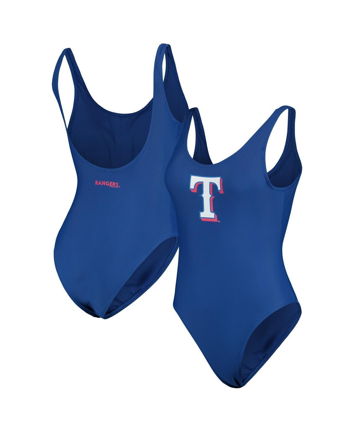 Womens G-III 4Her by Carl Banks Royal Texas Rangers Making Waves One-Piece Swimsuit Product Image