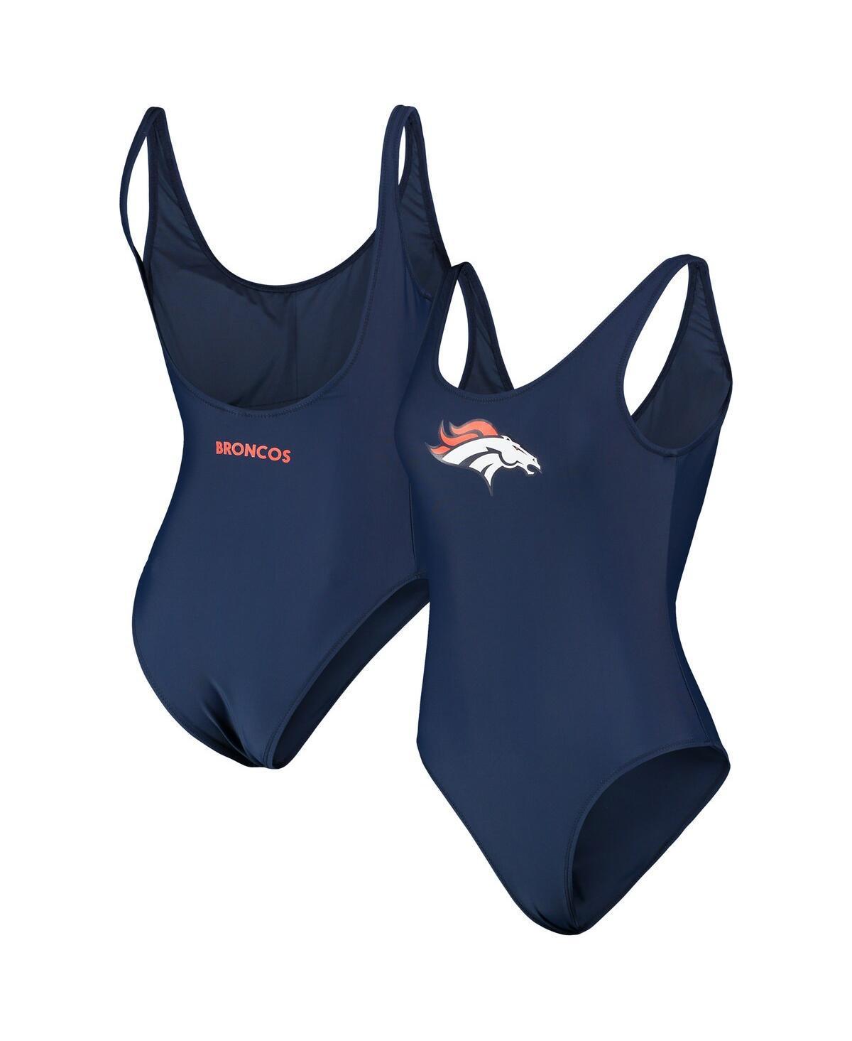 Womens G-III 4Her by Carl Banks Denver Broncos Making Waves One-Piece Swimsuit Blue Product Image