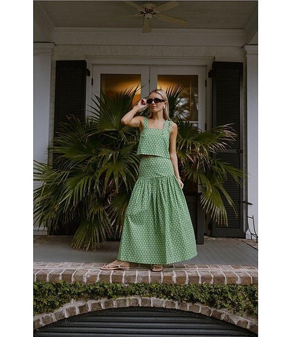 Antonio Melani x Style by Simkins Charlotte Printed Poplin Top & Skirt Set Product Image