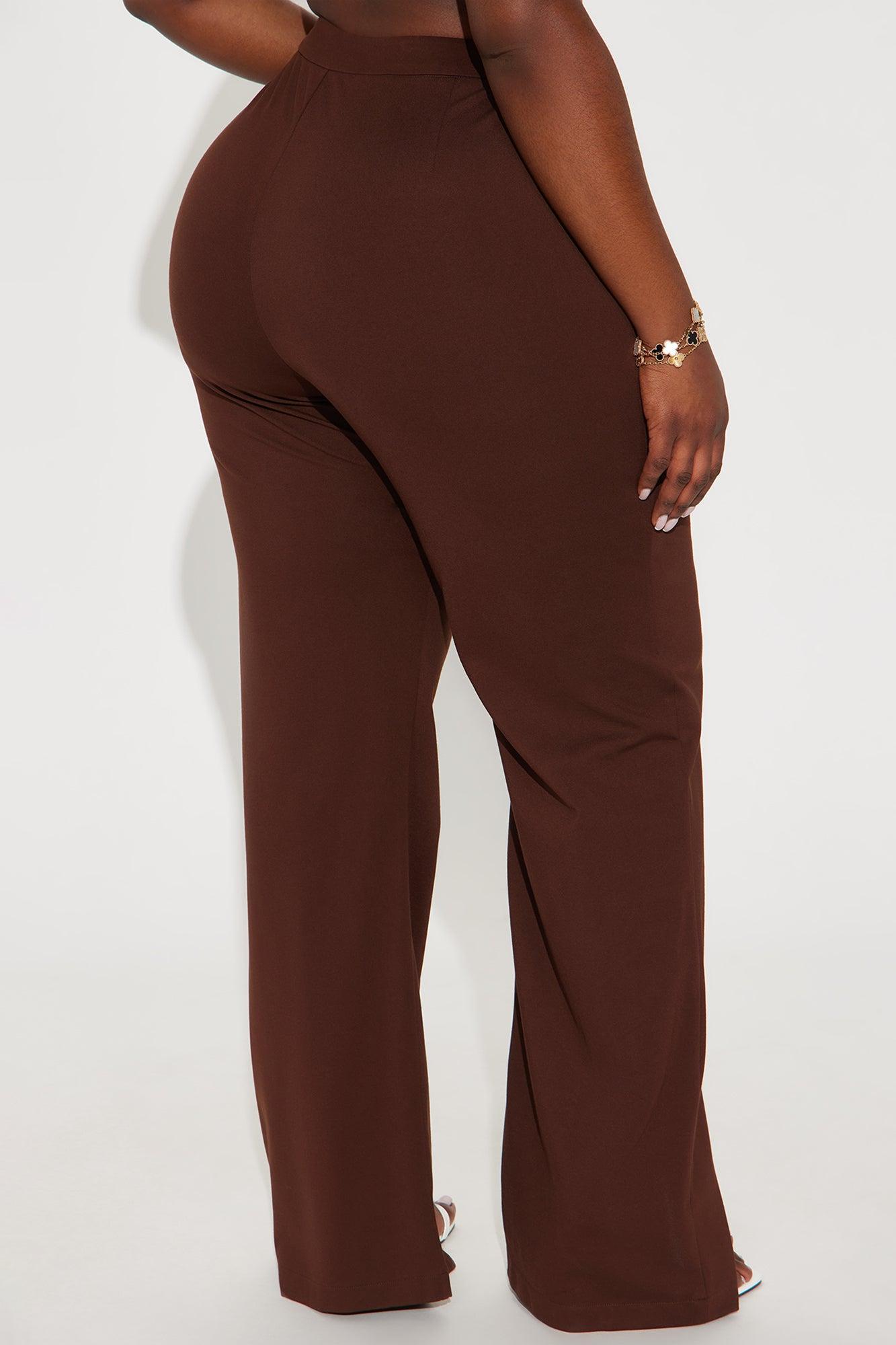 Ellery Split Hem Trouser - Brown Product Image