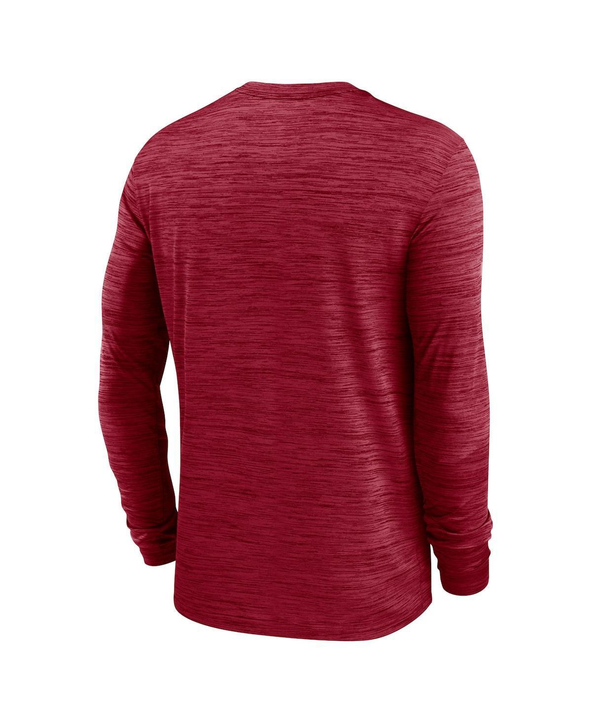 NIKE Men's Scarlet San Francisco 49ers 2024 Sideline Velocity Performance Long Sleeve T-shirt Product Image