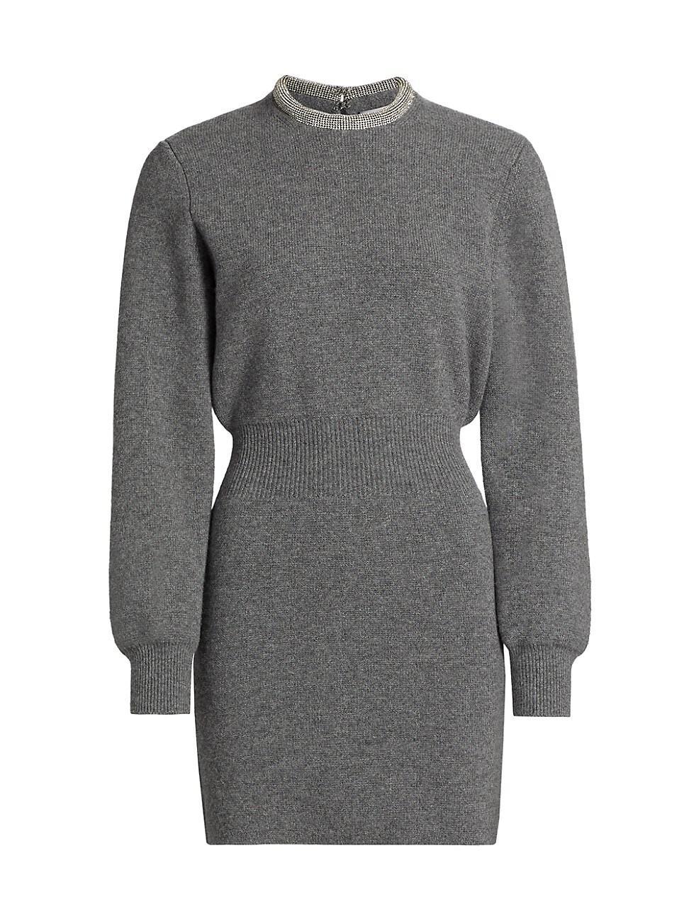 Womens Embellished Collar Minidress Product Image