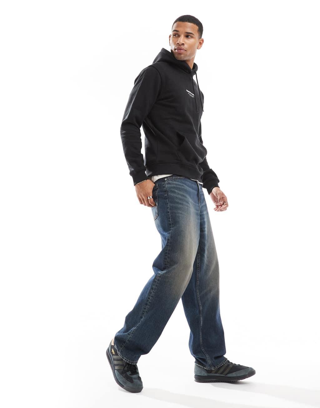 ONLY & SONS curated hoodie in black Product Image