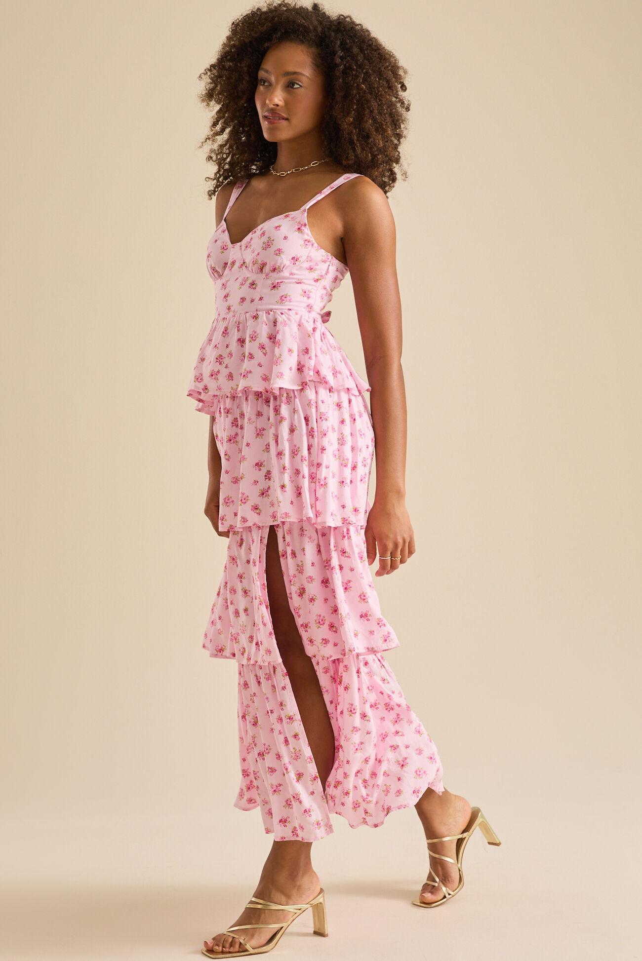 Rose Floral Maxi Dress Product Image