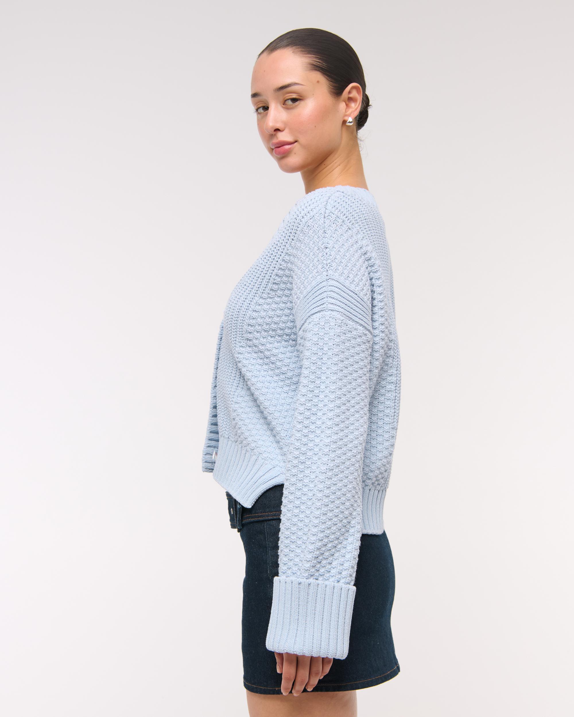 The A&F Cameron Seed Stitch Cardigan Product Image
