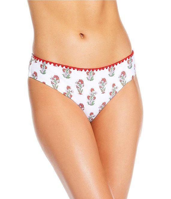 A Loves A Rosebud Reversible High Leg Embroidered Swim Bottom Product Image