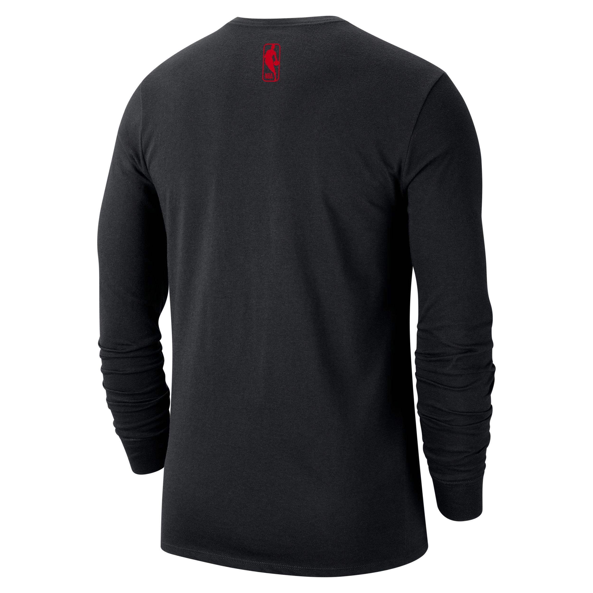 Portland Trail Blazers Swoosh Essential Men's Nike NBA Long-Sleeve T-Shirt Product Image