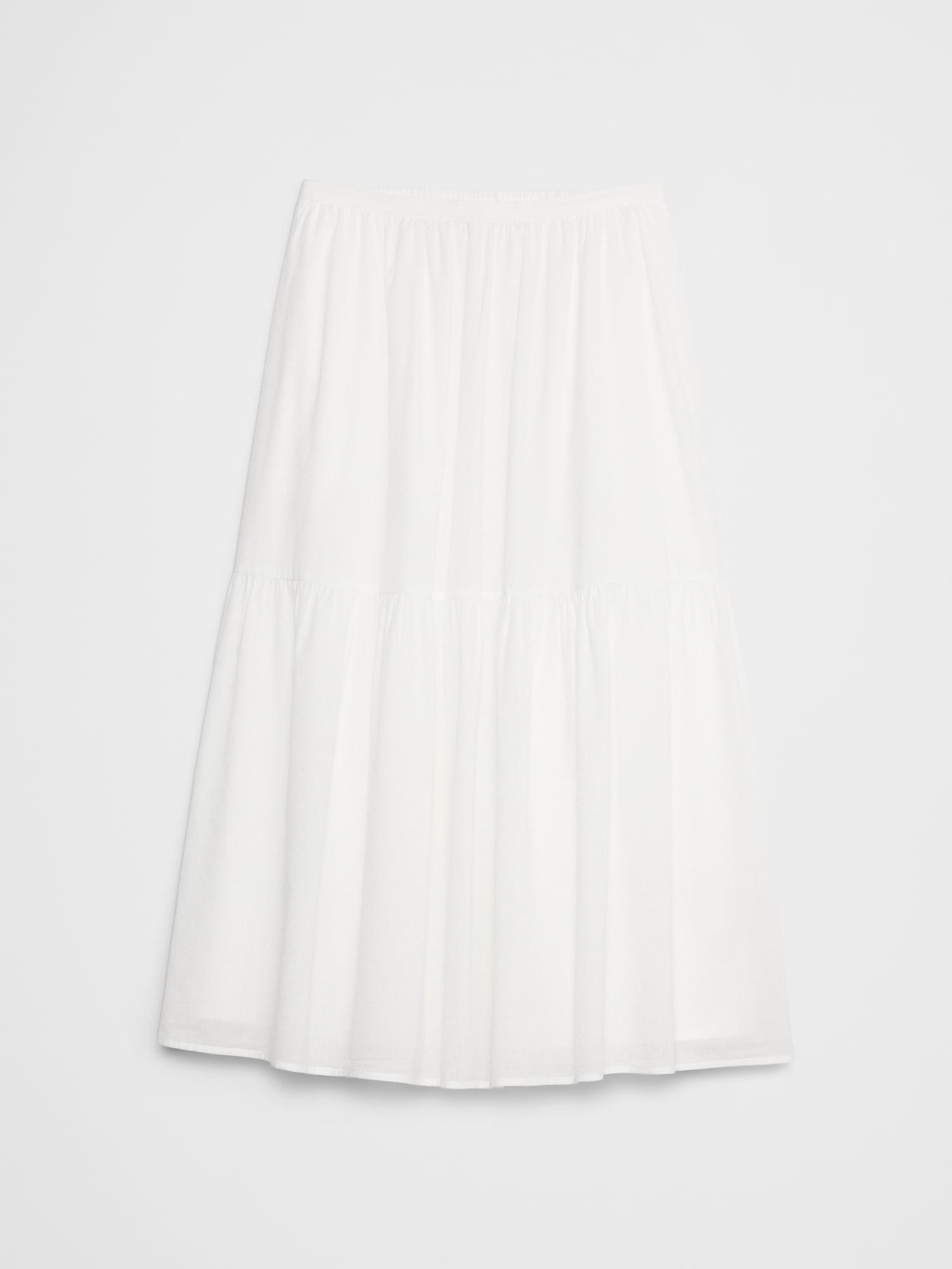 Voile Tiered Midi Skirt Product Image