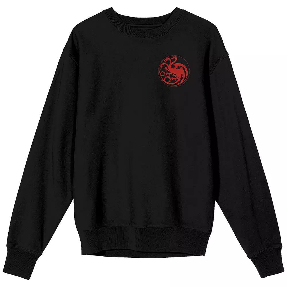 Men's House Of The Dragon The Blood Of The Dragon Long Sleeve Graphic Tee, Size: XL, Black Product Image