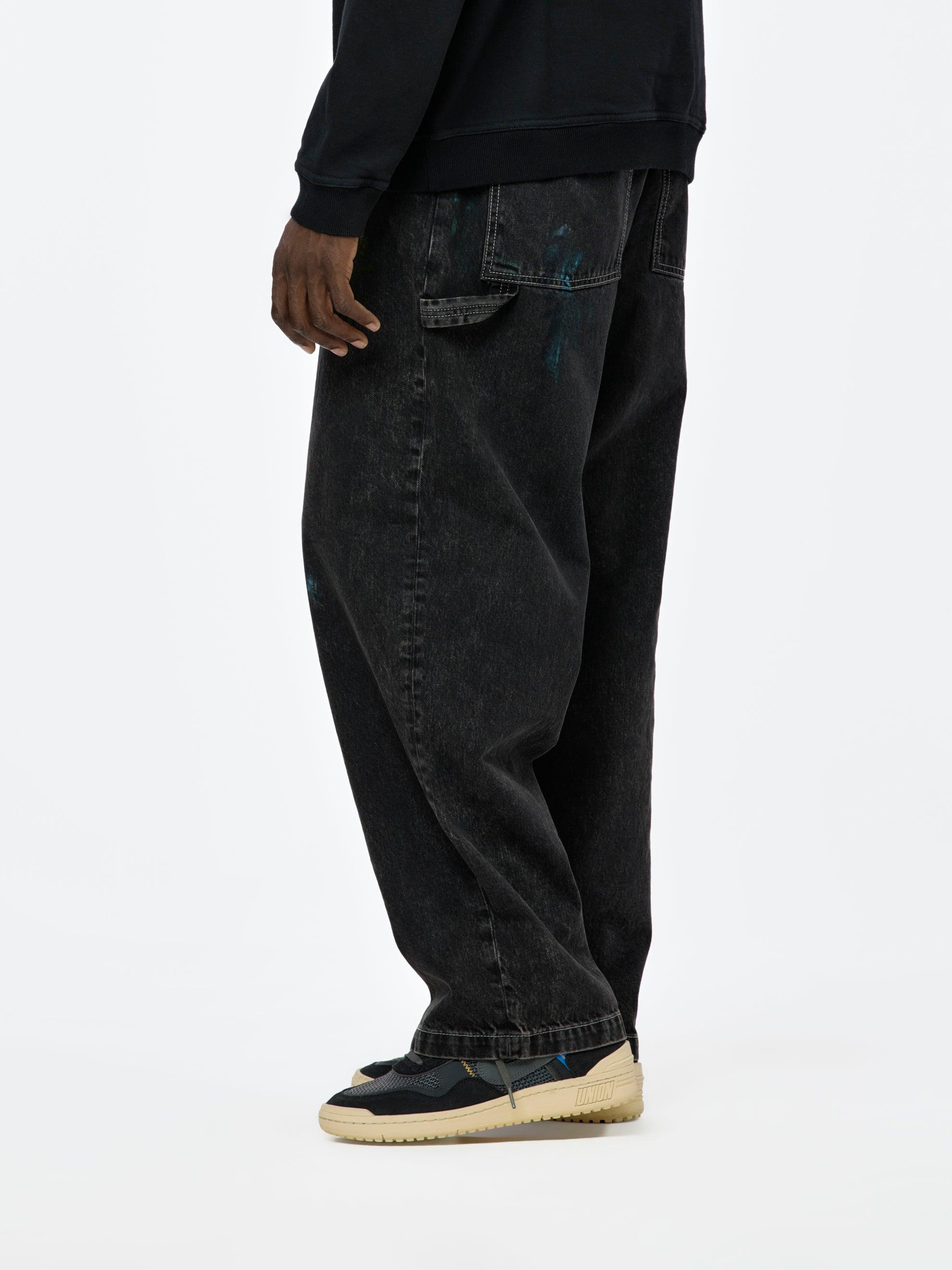 5 Pocket Denim Pants (Washed Black) Product Image