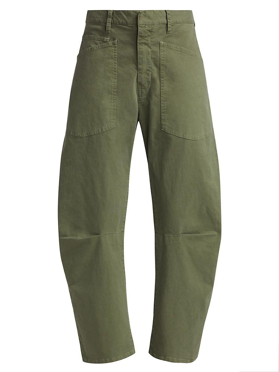 Shon Mid-Rise Cropped Pants Product Image